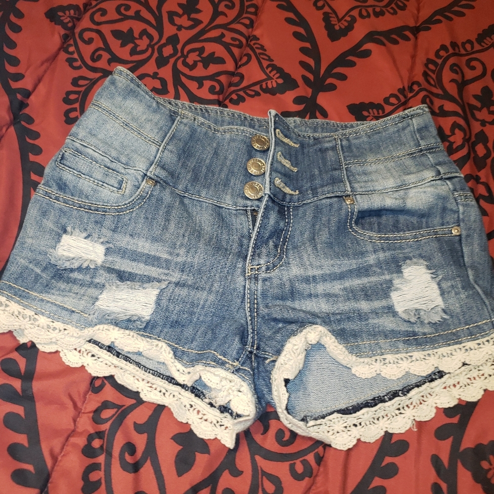 High rise shorts